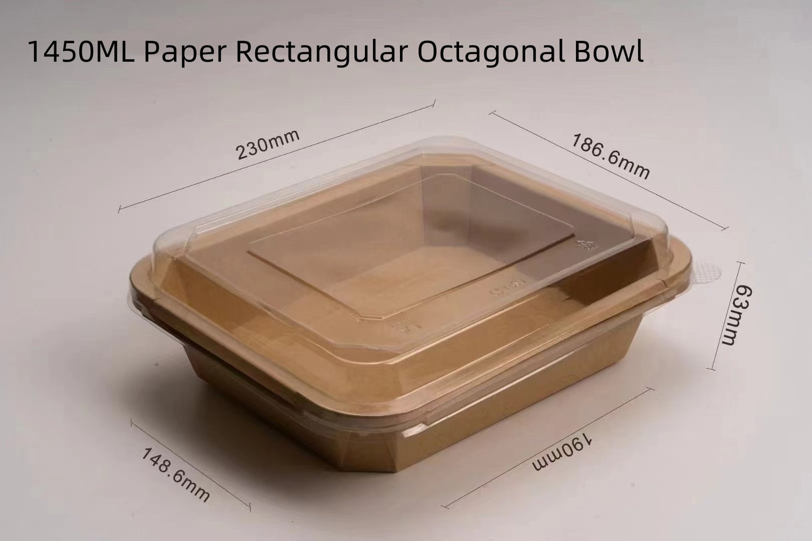 48OZ disposable food paper bowl