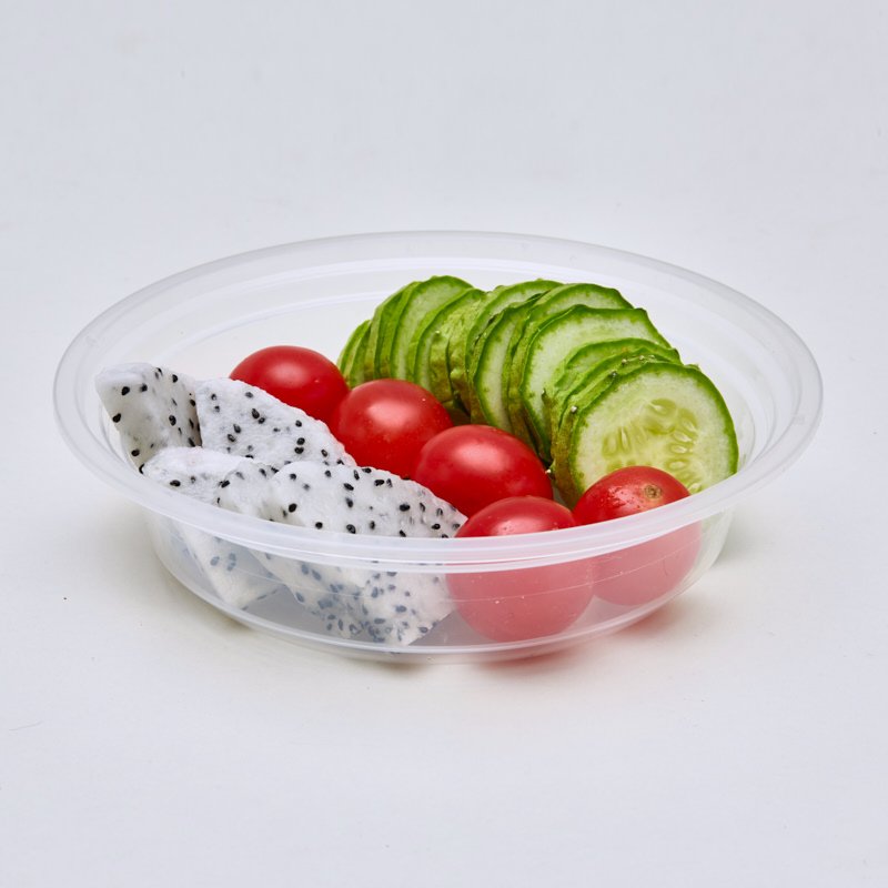 24oz Transparent Round Plastic to go container - 图片 2