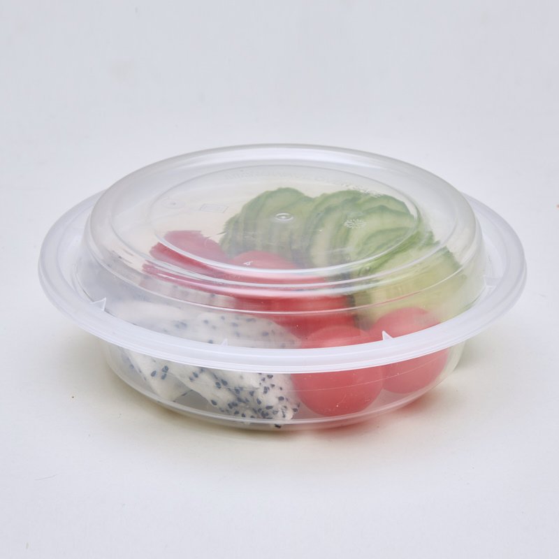 24oz Transparent Round Plastic to go container