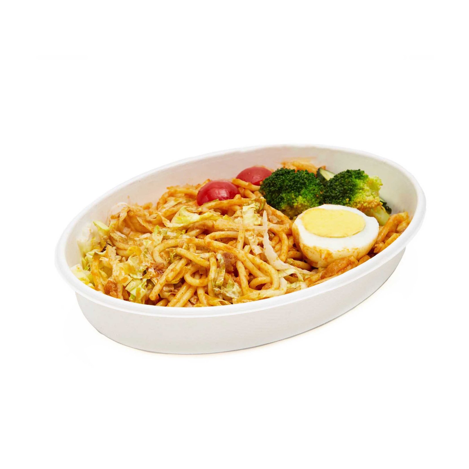 18oz | 26oz | 28oz (820mL) Take Away Oval Bowl Sugarcane Bagasse with PET | PP Lid Recyclable Compostable - 图片 3