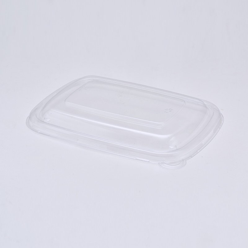 750 | 1000 mL Take Away American Style Sugarcane Bagasse Box with PET Lid Recyclable Compostable - 图片 7