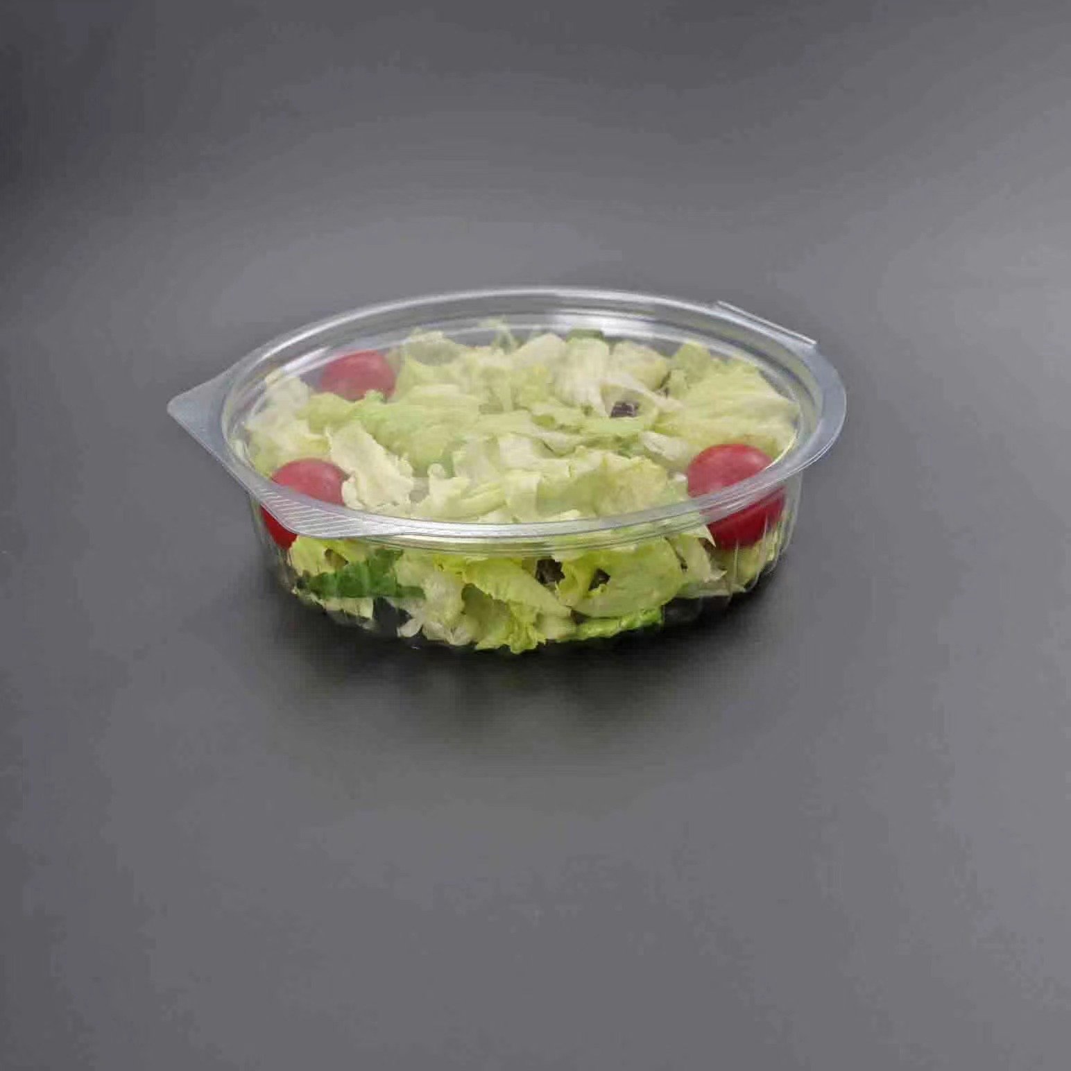 PET HINGED SALAD BOWL DISPOSABLE PET HINGED SALAD CONTAINER - 图片 5