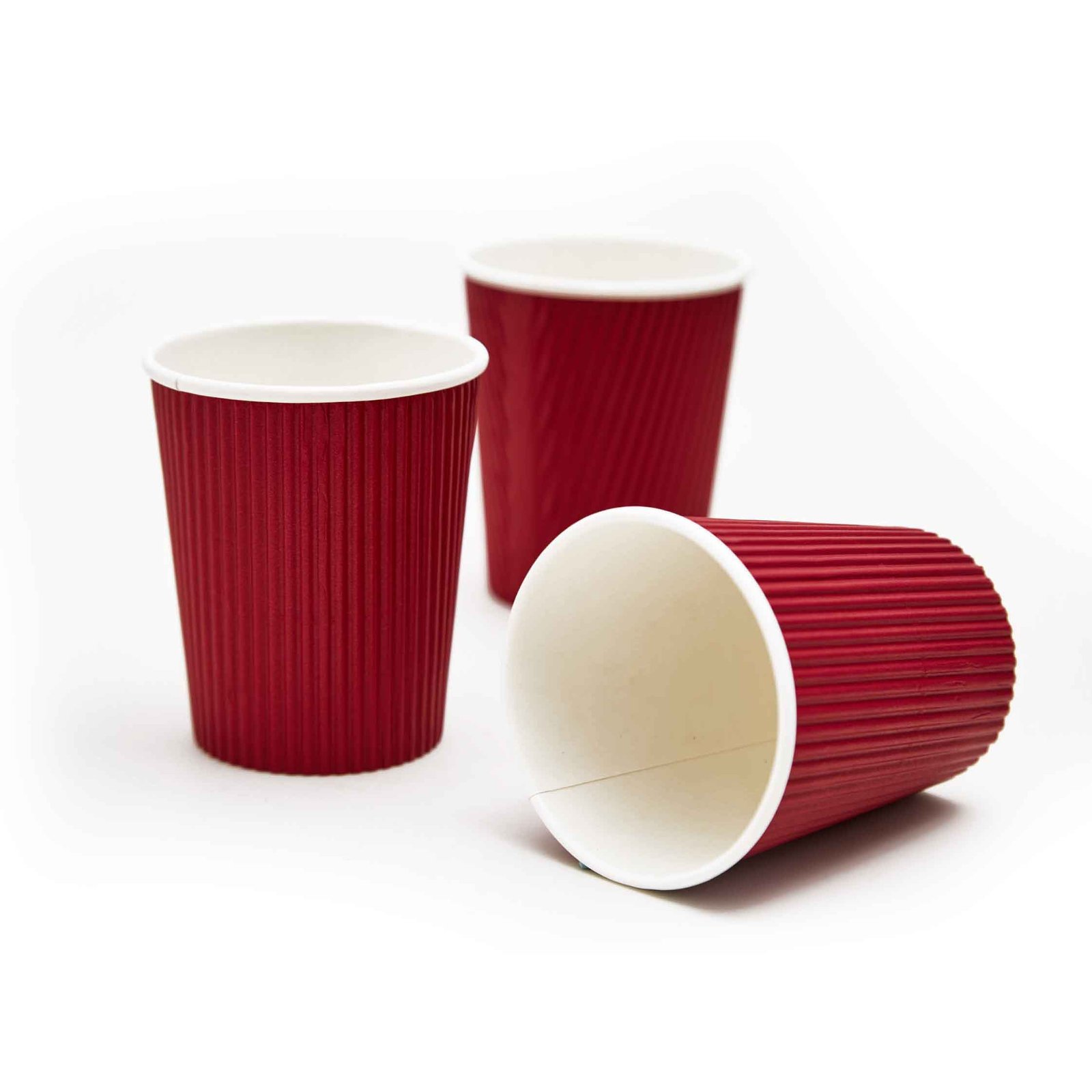 4.5OZ | 7OZ | 8OZ | 9OZ | 10OZ | 12OZ | 16OZ | 20OZ | Disposable ripple wall paper coffee cups - 图片 2