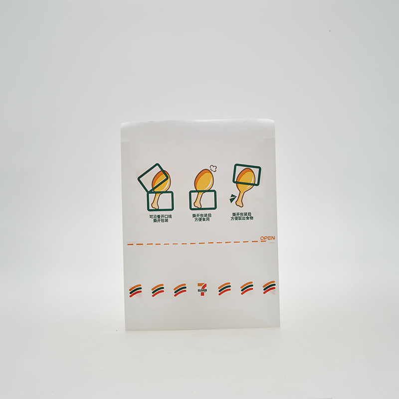 Single Side PE-Lined Greaseproof Paper Bag – Food-Grade Packaging for Snacks & Grilled Sausage - 图片 3