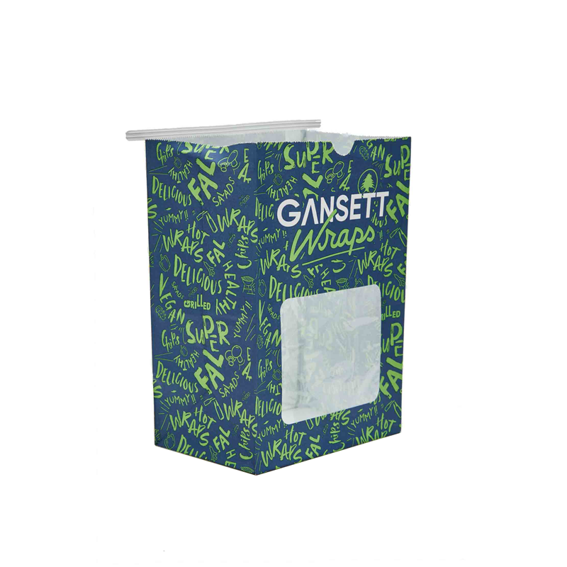 KRAFT PAPER BAKERY TIN TIE BAG - WITH WINDOW