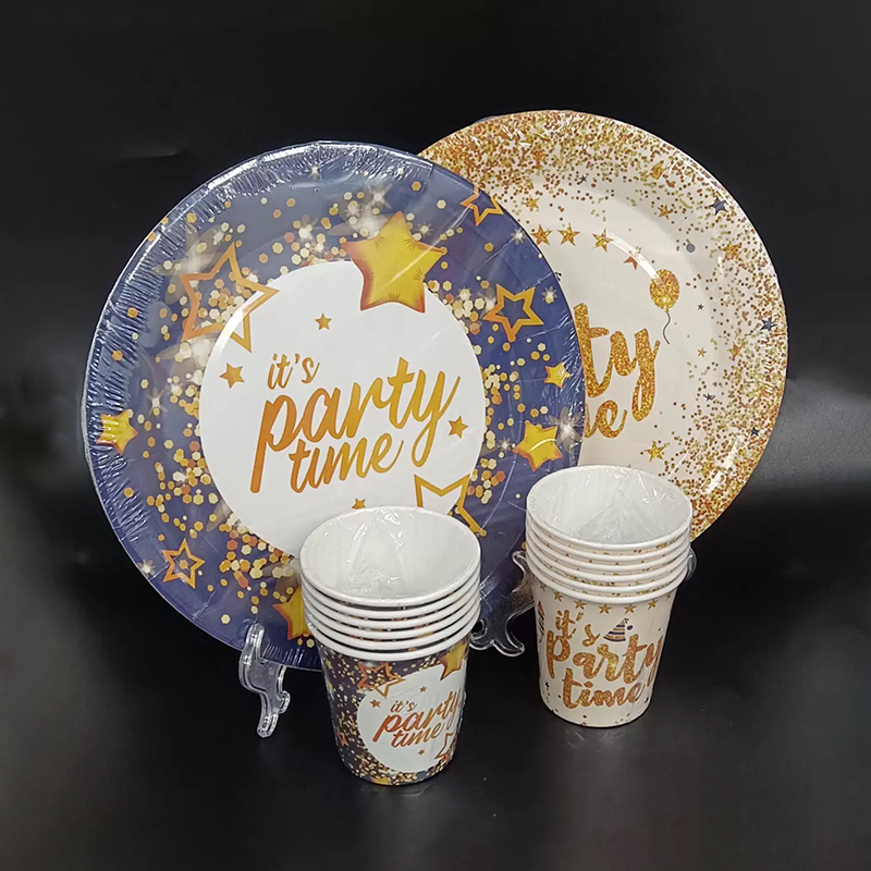 Gold Foil Paper Plates – Disposable Gold Foil Party Paper Plates, Gold Foil Dinner Paper Plates & Gold Foil Dessert Paper Plates, Premium Gold Foil Disposable Plates for Weddings, Parties & Events - 图片 2