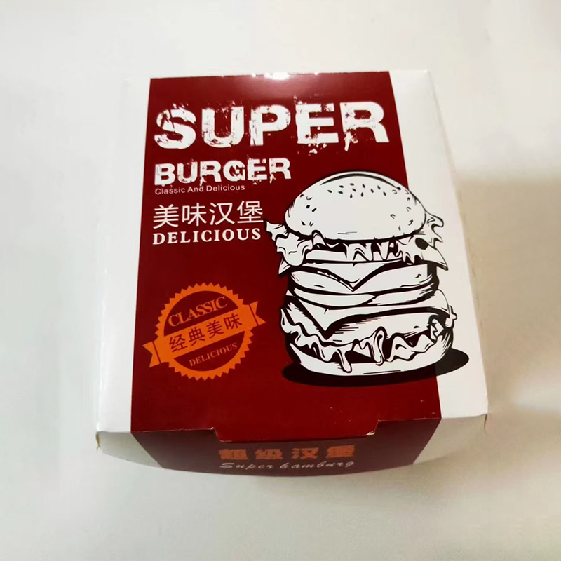 Paperboard Burger Box | Kraft, Eco Friendly & Compostable Greaseproof Burger Takeaway Packaging - 图片 2