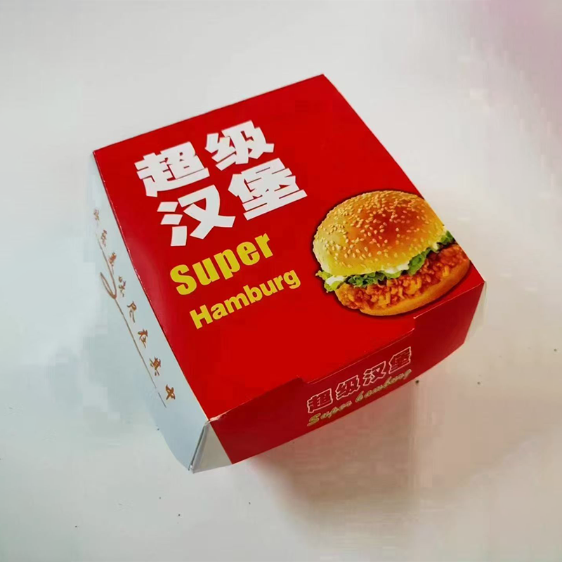 Paperboard Burger Box | Kraft, Eco Friendly & Compostable Greaseproof Burger Takeaway Packaging - 图片 4
