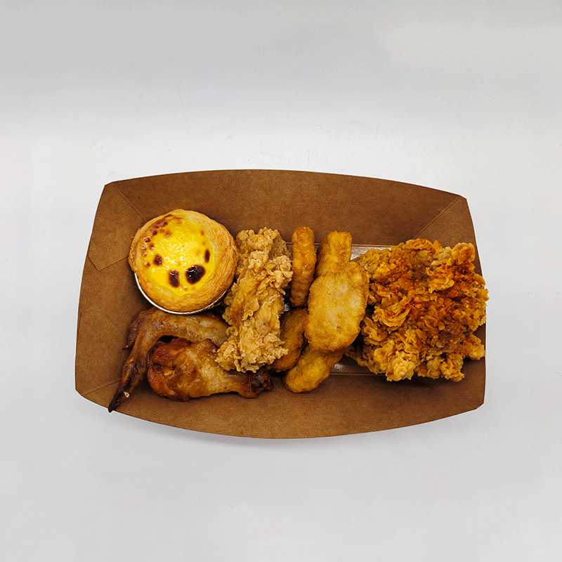 Paper Boat Tray | Disposable Paper Food Tray for Snacks, Takeout & Food Service - 图片 3