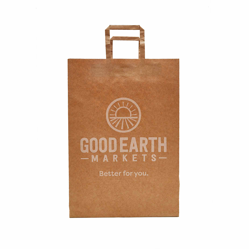 Eco-Friendly Kraft Paper Bags with Flat Handles for Retail & Packaging – Customizable, Sustainable, and Durable - 图片 5