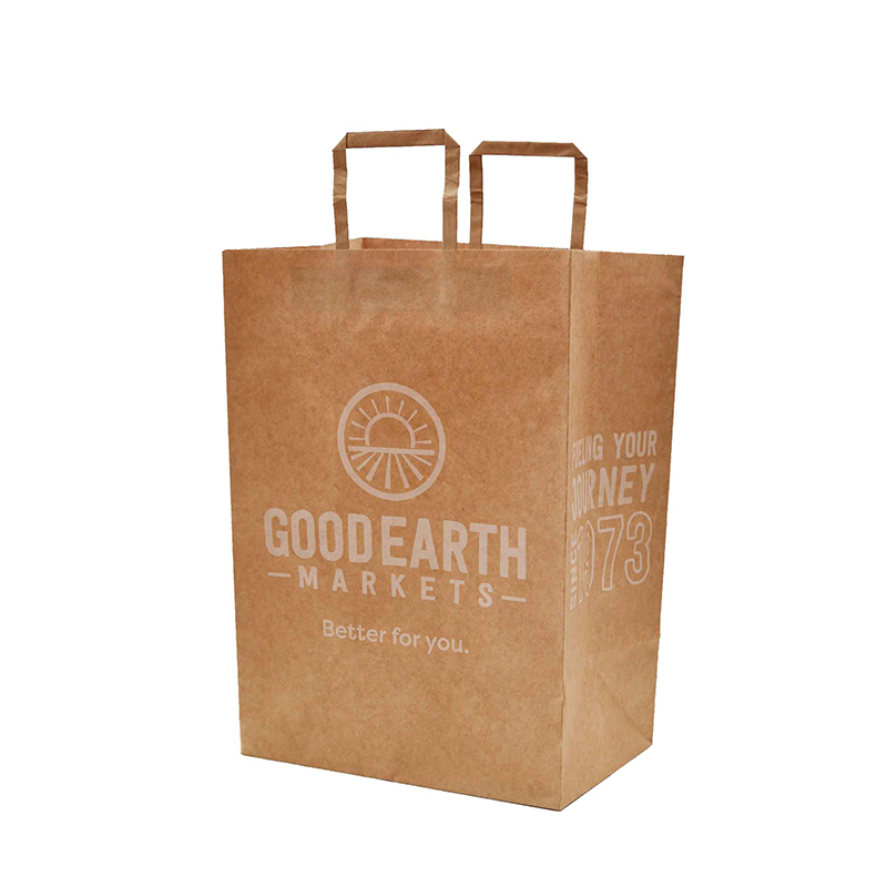 Eco-Friendly Kraft Paper Bags with Flat Handles for Retail & Packaging – Customizable, Sustainable, and Durable - 图片 6