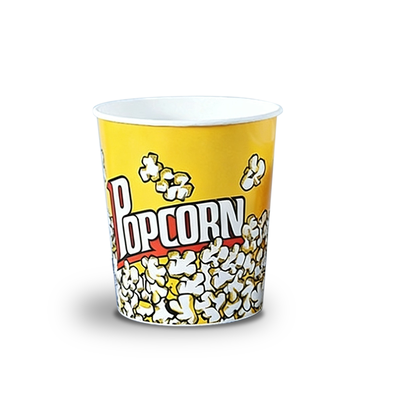Eco Friendly Paper Popcorn Buckets – Food Grade, Grease Resistant, Disposable Snack Containers - 图片 2