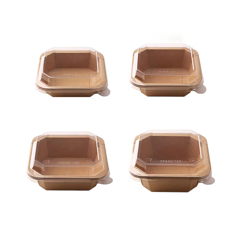 Square Octagonal Paper Bowls with Lids, Compostable Disposable 8-Sided Paper Food Bowls for Salad, Soup & Takeout, FDA Food Safe, Eco-Friendly - 图片 4