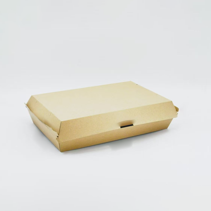 Corrugated Burger Box | Corrugated Cardboard Disposable Hamburger Takeaway Packaging - 图片 2