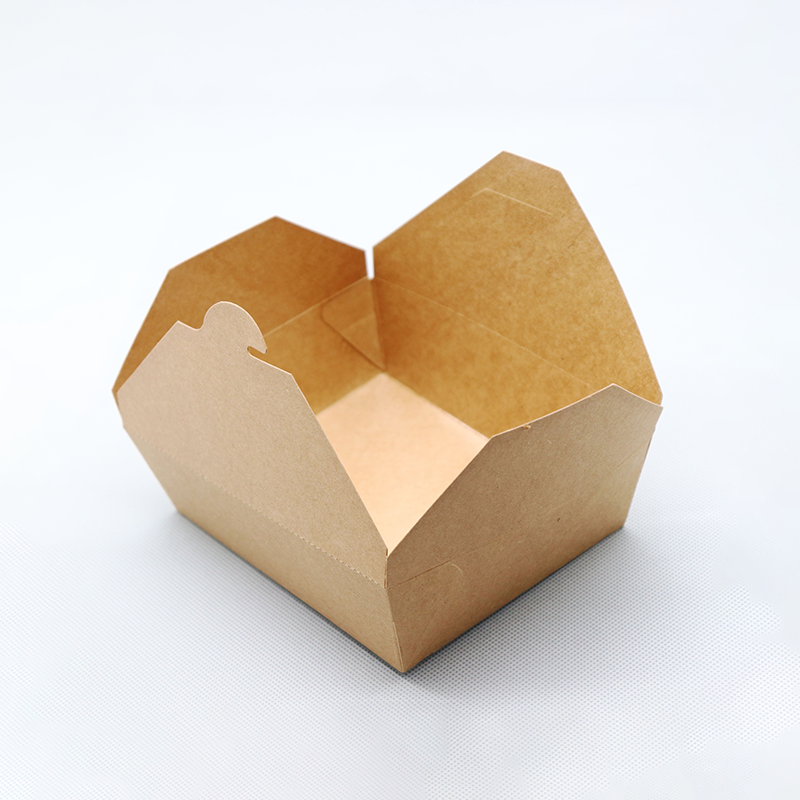 Disposable Paper Food Box for Takeout – Food-Grade, Greaseproof, Leak-Resistant, Eco-Friendly Paper Food Container - 图片 6