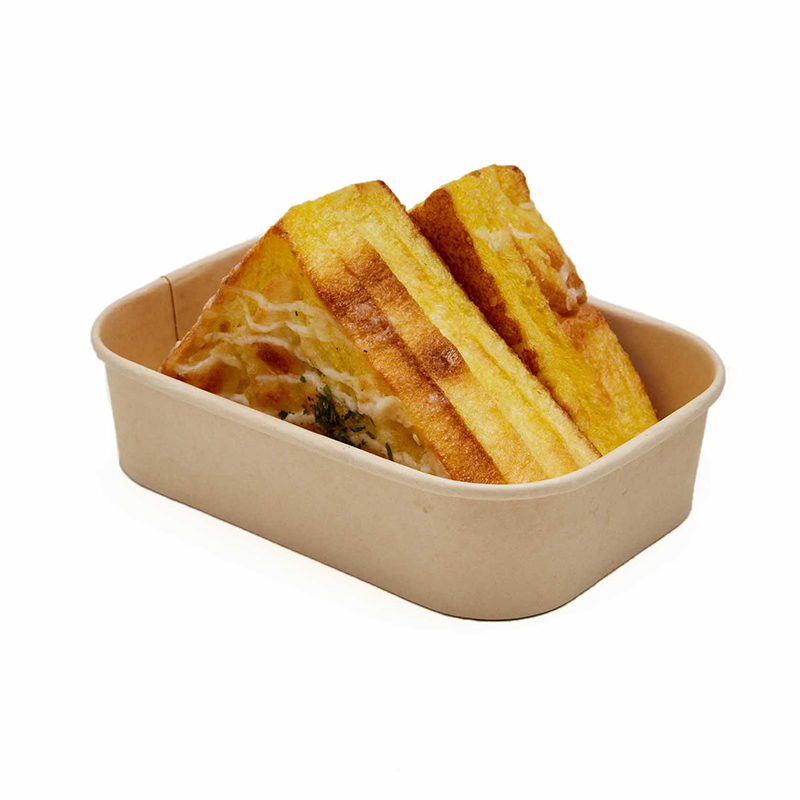 Rectangular Paper Bowls with Lids – Disposable Rectangular Paper Food Bowls for Takeout, Catering, Restaurants & Food Service - 图片 3