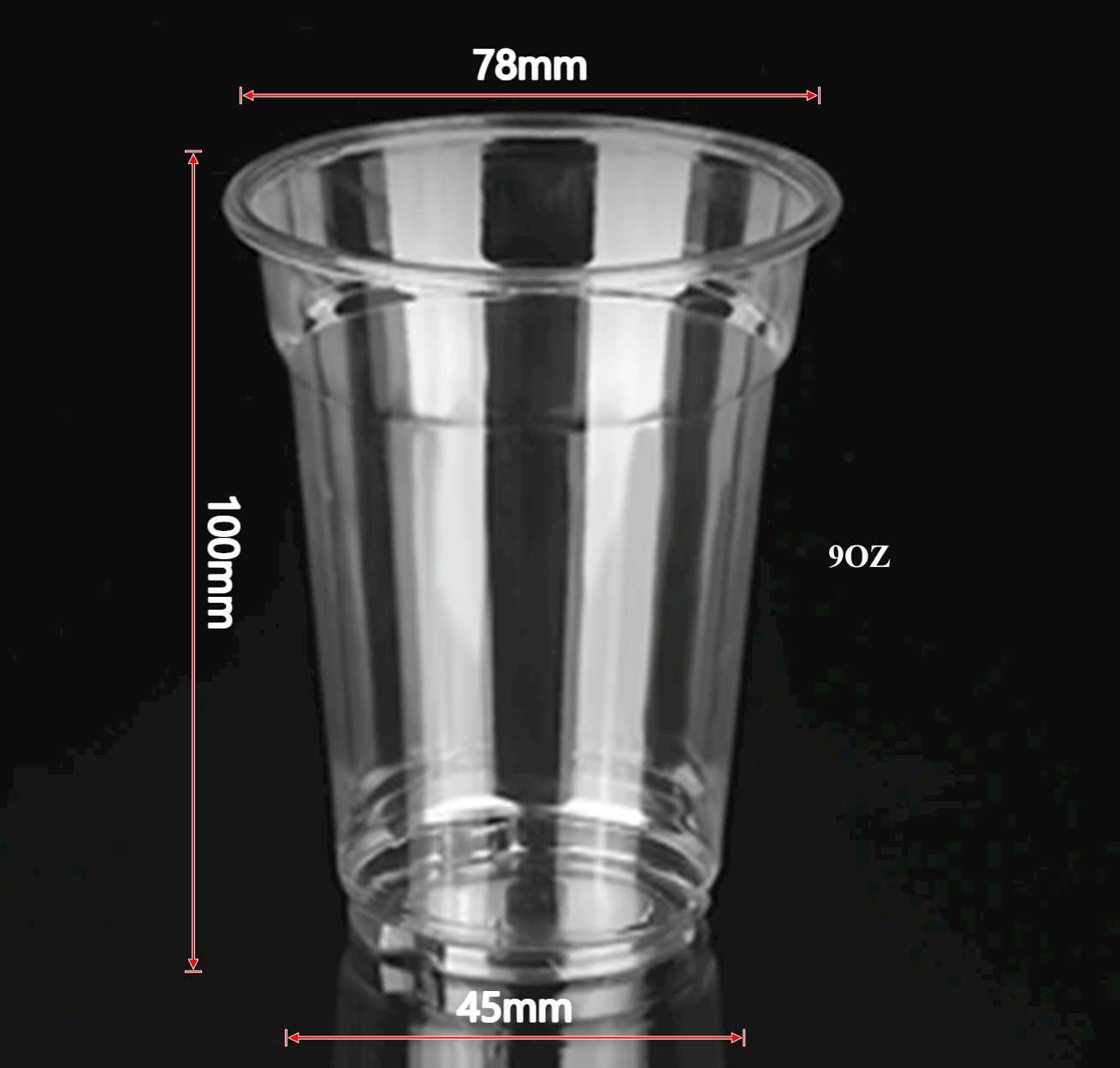 PET Cups with 78mm Lids – Clear PET Plastic Cups, Disposable & BPA-Free Cold Drink PET Cups with Flat or Dome Lids - 图片 7