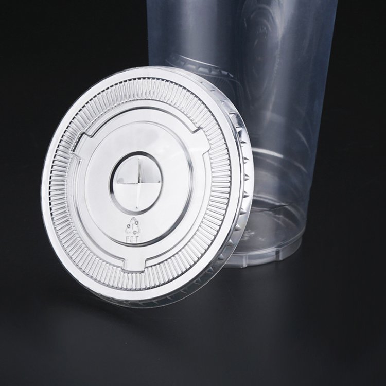 PET Flat Lids – Clear Disposable PET Flat Lids for Cold Cups & Takeaway Drinks