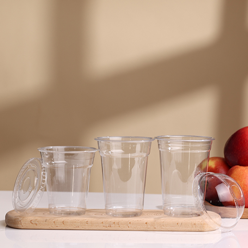 PET Cups with 78mm Lids – Clear PET Plastic Cups, Disposable & BPA-Free Cold Drink PET Cups with Flat or Dome Lids - 图片 5