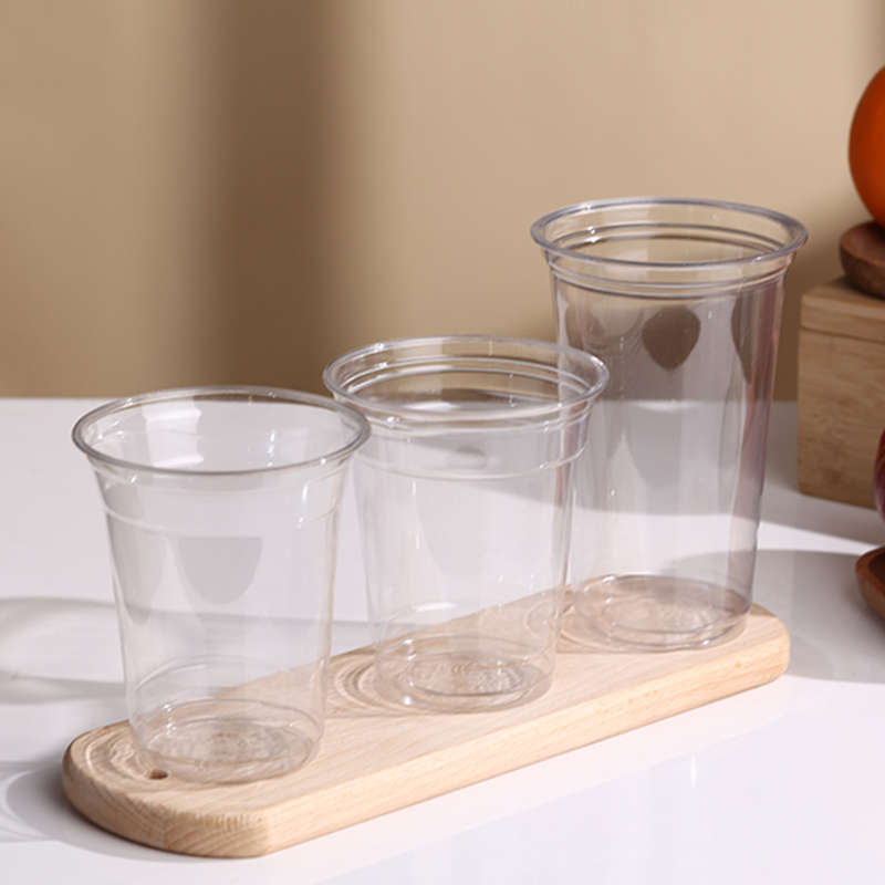 PET Cups for Cold Beverages – Clear PET Plastic Cups, Disposable BPA-Free PET Cups with Flat or Dome Lids, 12oz 14oz 16oz - 图片 5