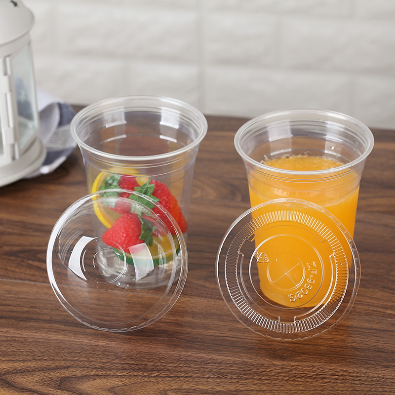 Clear PET Cups with Lids | Disposable PET Cups for Cold Drinks, BPA-Free, 12oz 14oz 16oz 18oz 20oz 24oz, Flat & Dome Lids - 图片 4