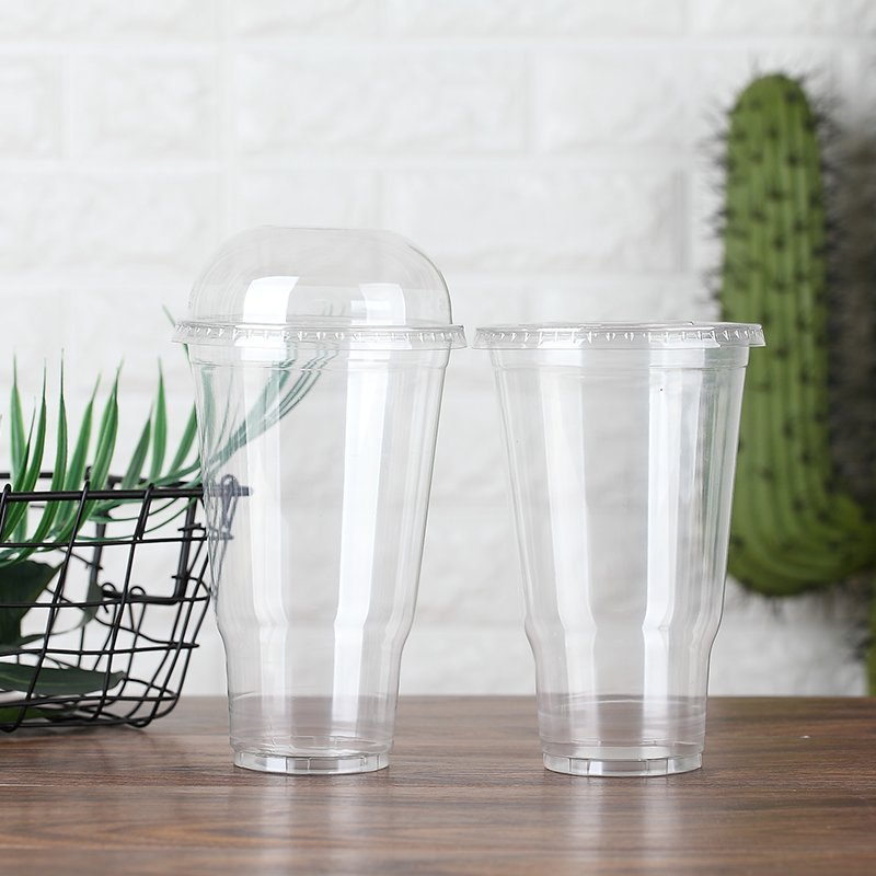 PET Cups with 117mm Lids – Clear PET Plastic Disposable Beer Cups for Cold Drinks, World Cup Events, Parties & Bars - 图片 5