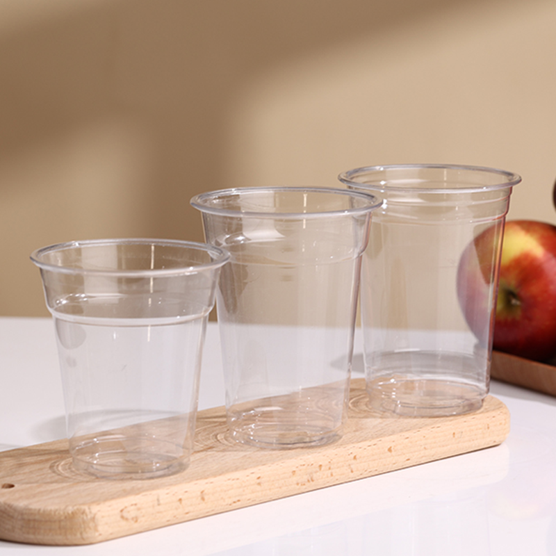 PET Cups with 78mm Lids – Clear PET Plastic Cups, Disposable & BPA-Free Cold Drink PET Cups with Flat or Dome Lids - 图片 2
