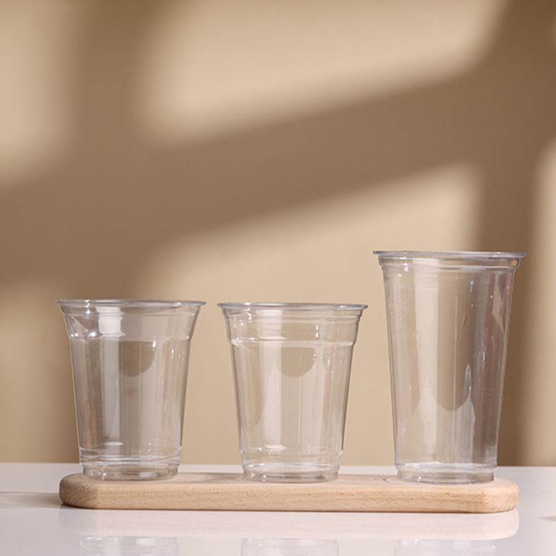 PET Cups for Cold Beverages – Clear PET Plastic Cups, Disposable BPA-Free PET Cups with Flat or Dome Lids, 12oz 14oz 16oz - 图片 2