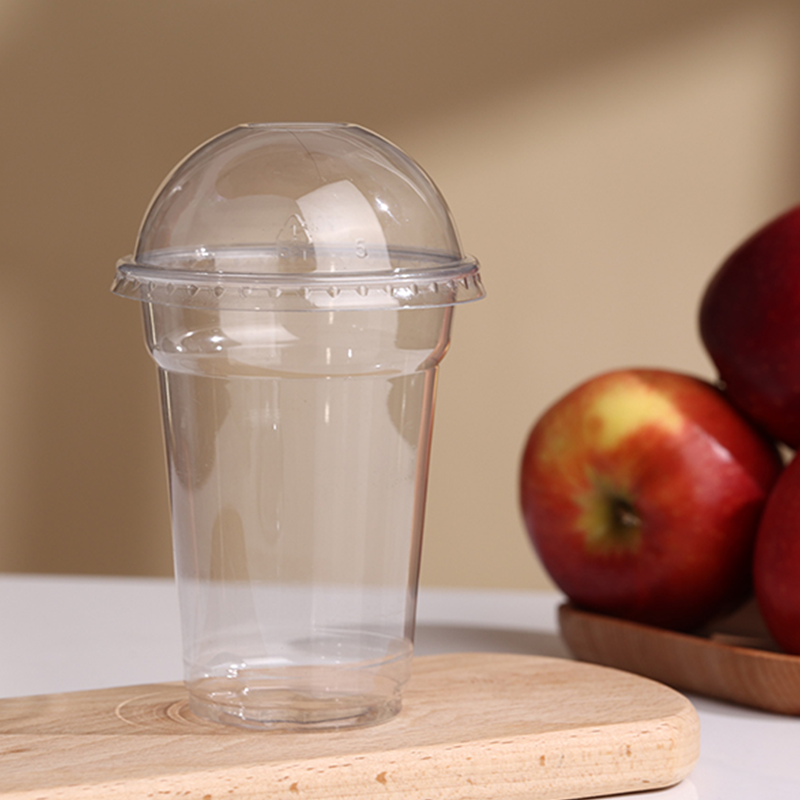 PET Cups with 78mm Lids – Clear PET Plastic Cups, Disposable & BPA-Free Cold Drink PET Cups with Flat or Dome Lids - 图片 3