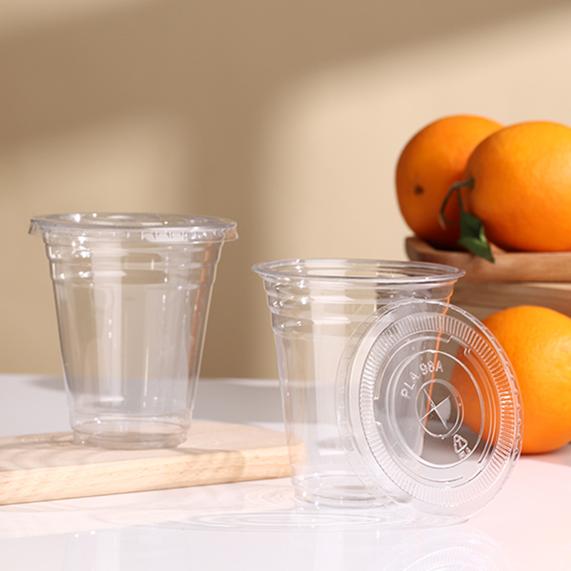 Clear PET Cups with Lids | Disposable PET Cups for Cold Drinks, BPA-Free, 12oz 14oz 16oz 18oz 20oz 24oz, Flat & Dome Lids - 图片 3