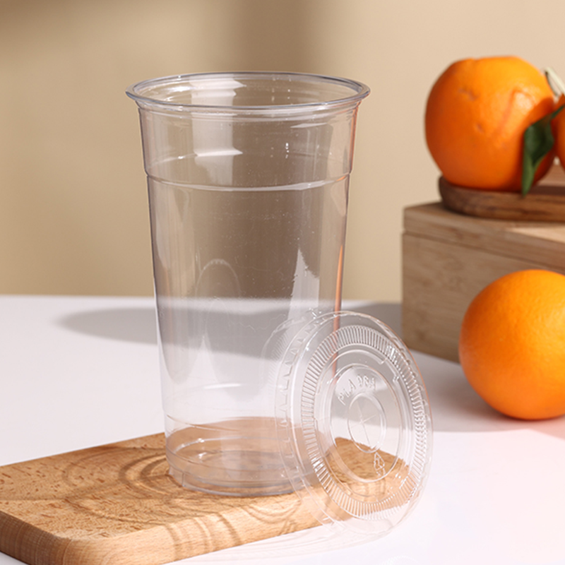 Disposable 32oz PET Cups – Clear PET Plastic Cold Beverage Cups with 107mm Lids, Custom Printing Available - 图片 3