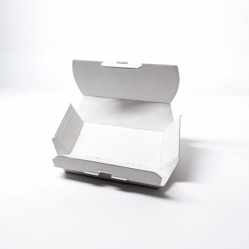 Foldable Corrugated Board Sandwich Box | Disposable Foldable Cardboard Sandwich Takeaway Box - 图片 3