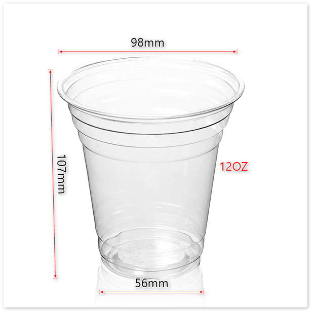 Clear PET Cups with Lids | Disposable PET Cups for Cold Drinks, BPA-Free, 12oz 14oz 16oz 18oz 20oz 24oz, Flat & Dome Lids - 图片 9