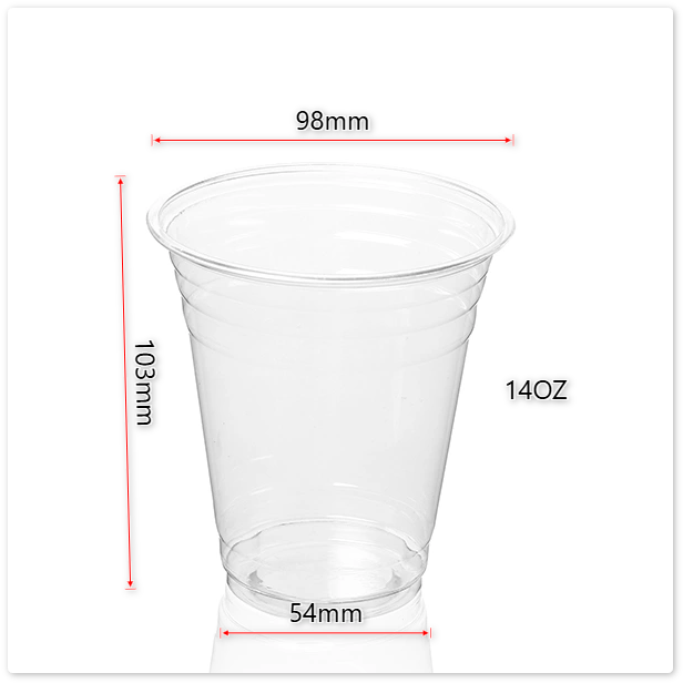 Clear PET Cups with Lids | Disposable PET Cups for Cold Drinks, BPA-Free, 12oz 14oz 16oz 18oz 20oz 24oz, Flat & Dome Lids - 图片 8