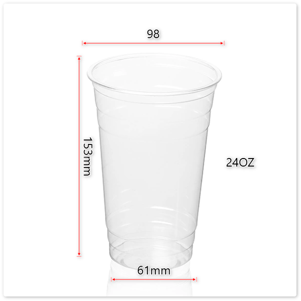 Clear PET Cups with Lids | Disposable PET Cups for Cold Drinks, BPA-Free, 12oz 14oz 16oz 18oz 20oz 24oz, Flat & Dome Lids - 图片 5