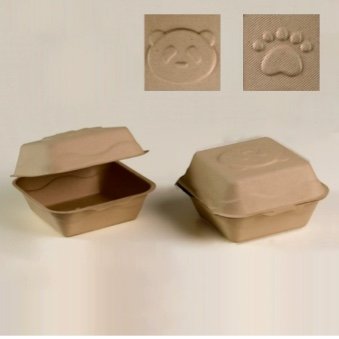 Eco-Friendly Sugarcane Bagasse Burger Boxes – Biodegradable, Disposable & Greaseproof - 图片 3