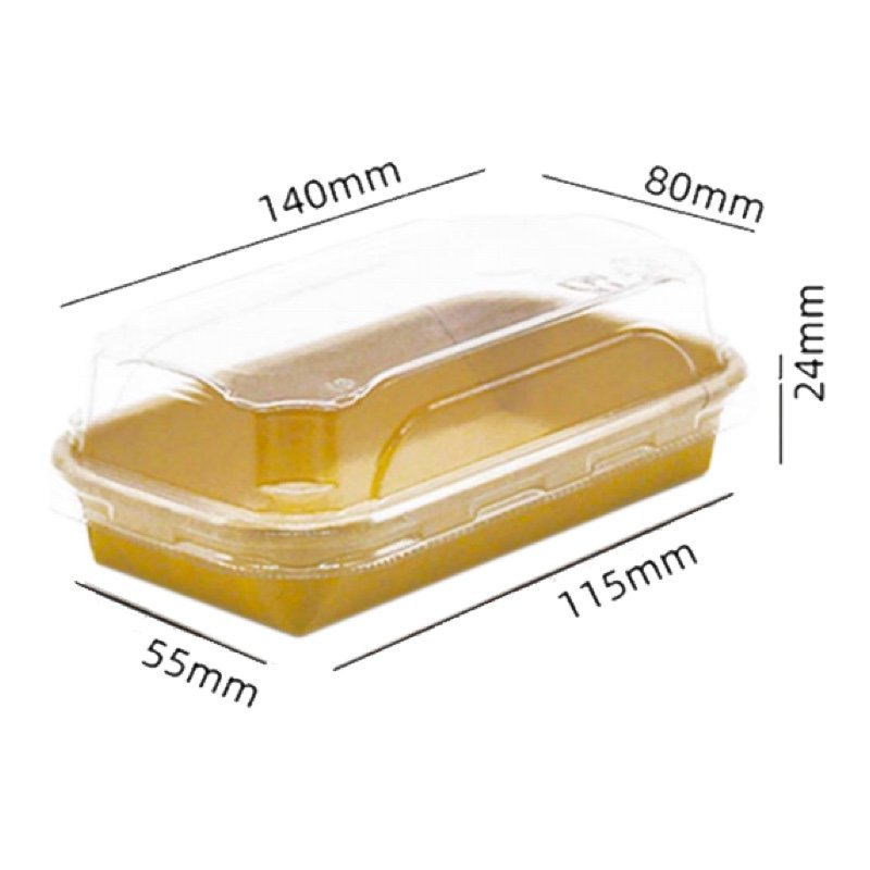 Biodegradable Kraft Sushi Trays | Eco-Friendly Leakproof Takeaway Sushi Packaging - 图片 2