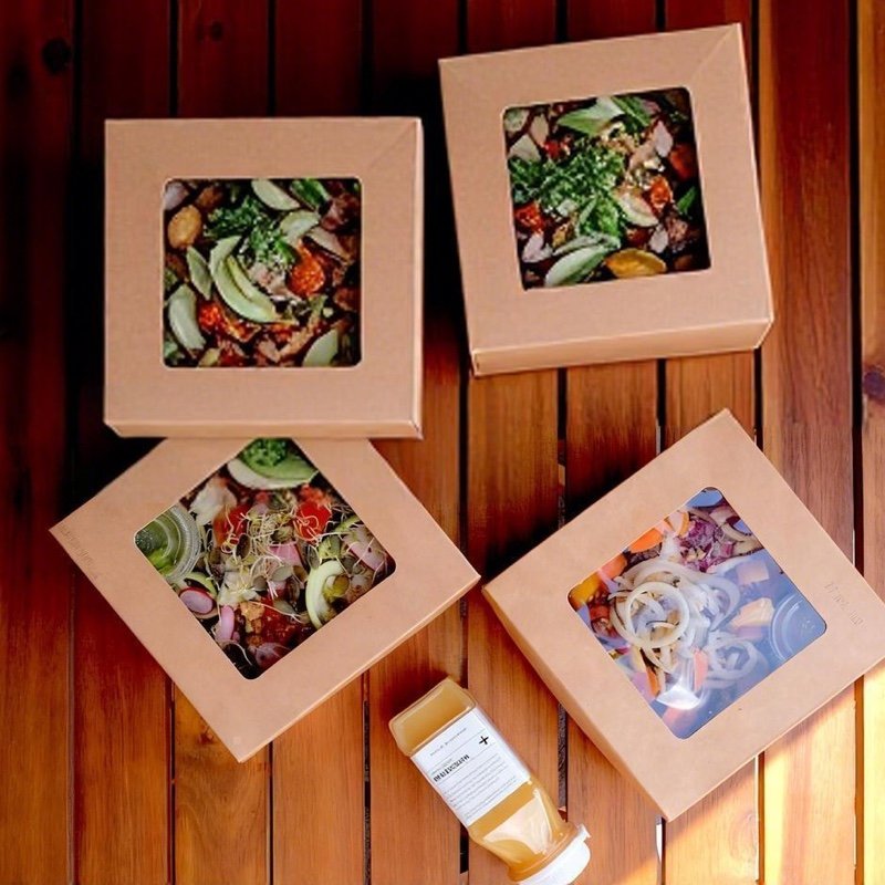 Food Grade Paper Container with Lid | Waterproof Oilproof Takeaway Box