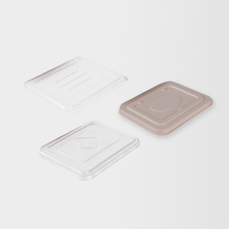Leak Resistant Lid for 3 Compartment Containers | Compostable & Eco-Friendly Takeout Lids