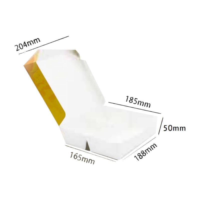 Disposable 3 Compartment Paper Food Box with Lid | Leak-Proof Food Packaging - 图片 8