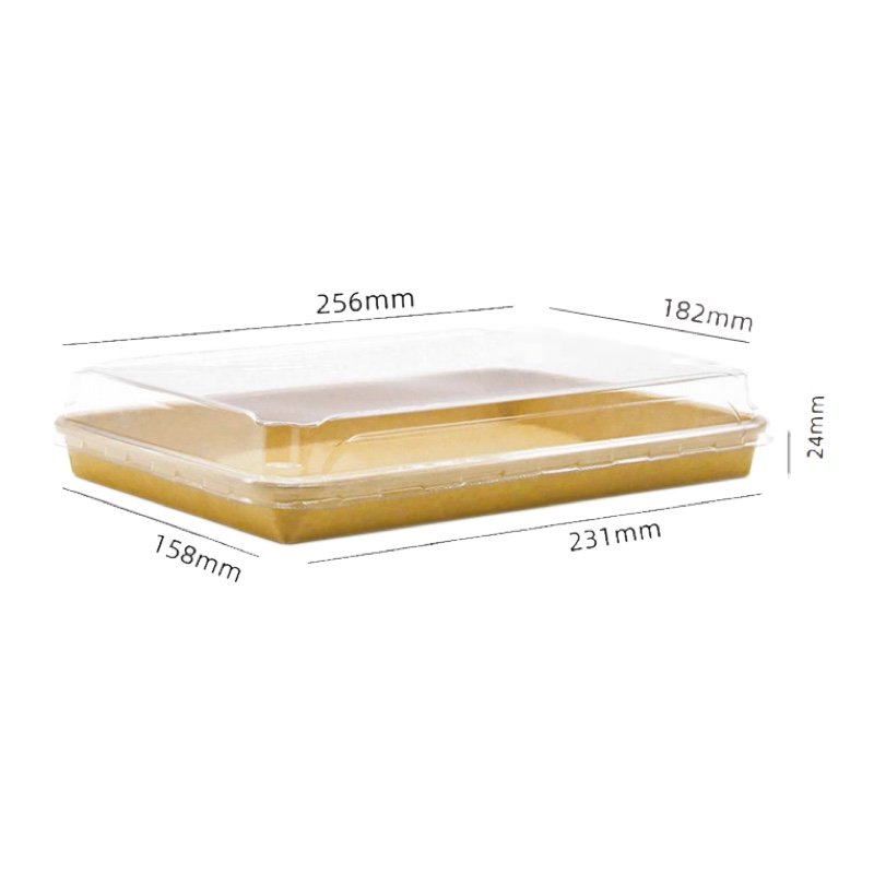 Biodegradable Kraft Sushi Trays | Eco-Friendly Leakproof Takeaway Sushi Packaging - 图片 9