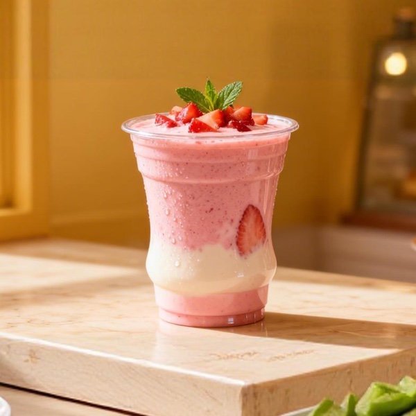 8oz Clear PET Cup 220ml Disposable Recyclable Plastic Cup with Flat or Dome Lid for Cold Drinks - 图片 2
