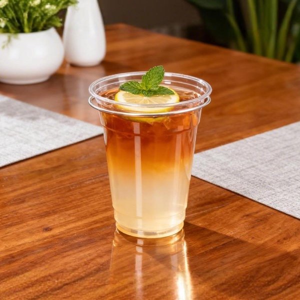 14oz Clear Disposable PET Cups for Cold Drinks | 400ml Recyclable Transparent Plastic Cups - 图片 2