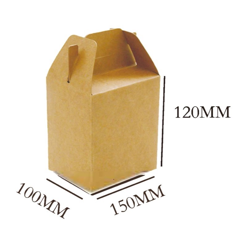 Eco Friendly Gable Box for Food Packaging | Compostable Kraft Gable Box for Takeaway & Bakery - 图片 3
