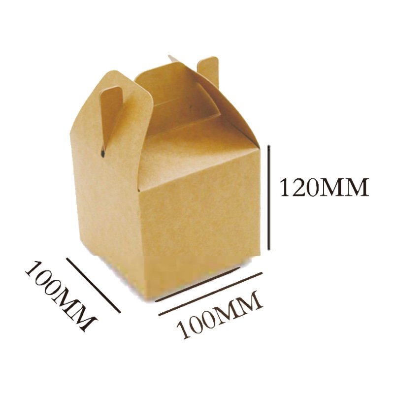 Eco Friendly Gable Box for Food Packaging | Compostable Kraft Gable Box for Takeaway & Bakery - 图片 6