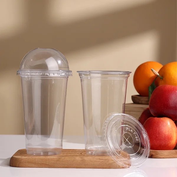 16oz Transparent Plastic Cups with Lids for Takeaway | Recyclable PET Cold Drink Cups - 图片 3