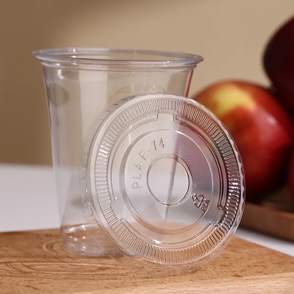 8oz Clear PET Cup 220ml Disposable Recyclable Plastic Cup with Flat or Dome Lid for Cold Drinks - 图片 3