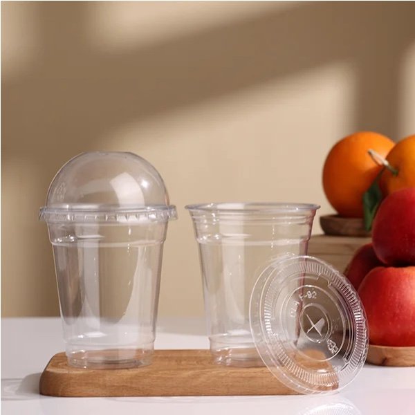 14oz Clear Disposable PET Cups for Cold Drinks | 400ml Recyclable Transparent Plastic Cups - 图片 3