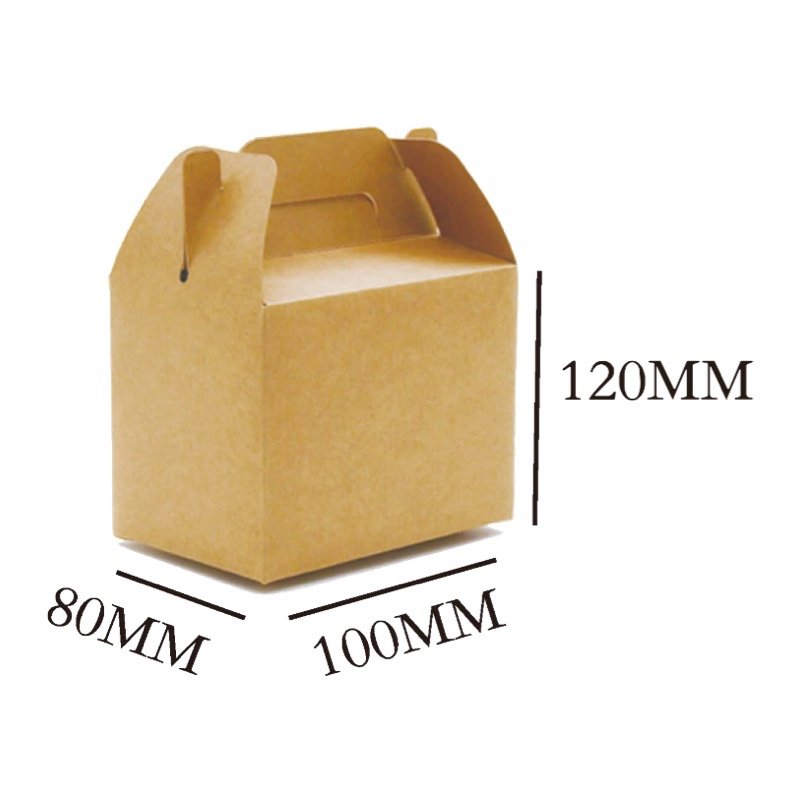Eco Friendly Gable Box for Food Packaging | Compostable Kraft Gable Box for Takeaway & Bakery - 图片 7