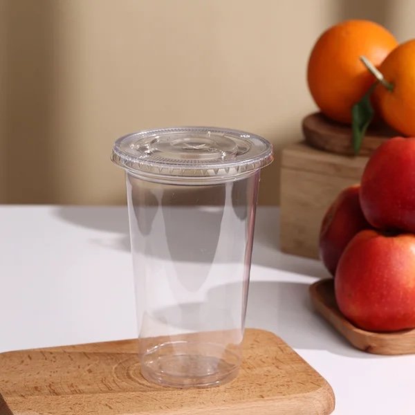 16oz Transparent Plastic Cups with Lids for Takeaway | Recyclable PET Cold Drink Cups - 图片 4